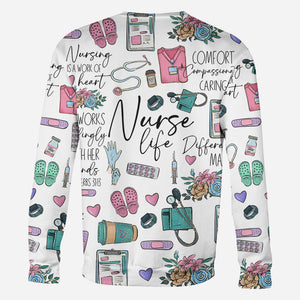 Nursing Is A Work Of Heart - Personalized Nurse All Over Shirt