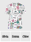 Nursing Is A Work Of Heart - Personalized Nurse All Over Shirt