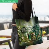 Green Magic Leaf - Personalized Weed Tote Bag