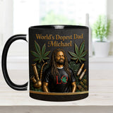 World's Dopest Dad - Personalized Weed Accent Mug & Coaster