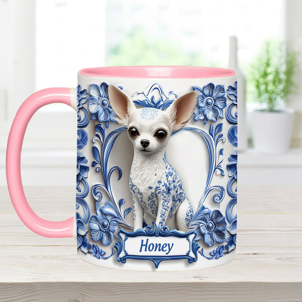 Cute Chihuahua - Personalized Dog Accent Mug