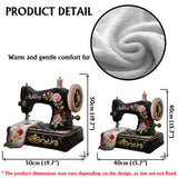 Perfect Gift For Sewing Lovers - Personalized Sewing Faux Fur Shaped Pillow