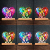 Love Is Love - Personalized LGBT Support Shaped Plaque Light Base