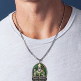 Saint Patrick Day - Saint Patrick's Day Shaped Metal Pendant Necklace