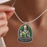 Saint Patrick Day - Saint Patrick's Day Shaped Metal Pendant Necklace