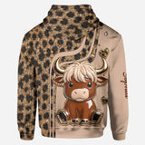 Cute Highlandcow - Personalized Highland Cow Hoodie and Leggings