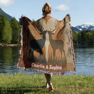 You & Me We Got This - Personalized Couple Woven Blanket