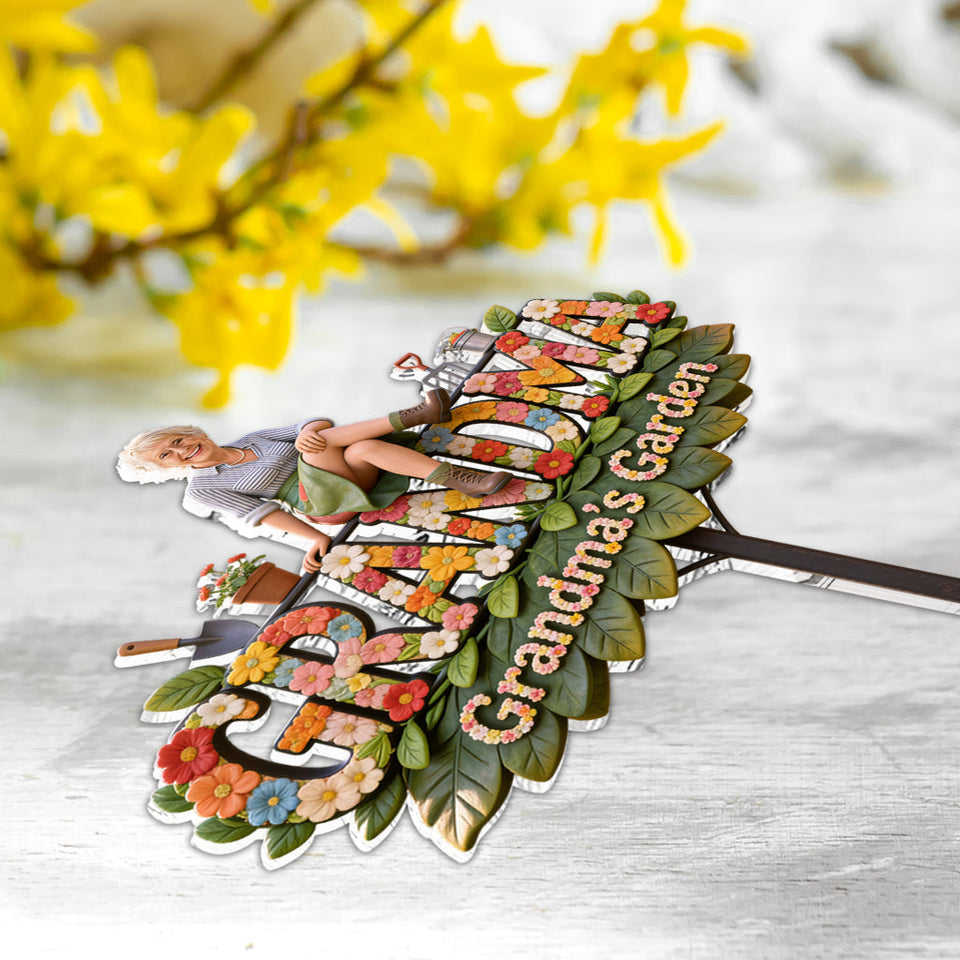 Gardening Lovers Gift - Personalized Gardening Acrylic Garden Sign/ Acrylic Plaque Sign