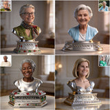 Nana Mother Statue - Personalized Grandma Custom Shaped Acrylic Plaque