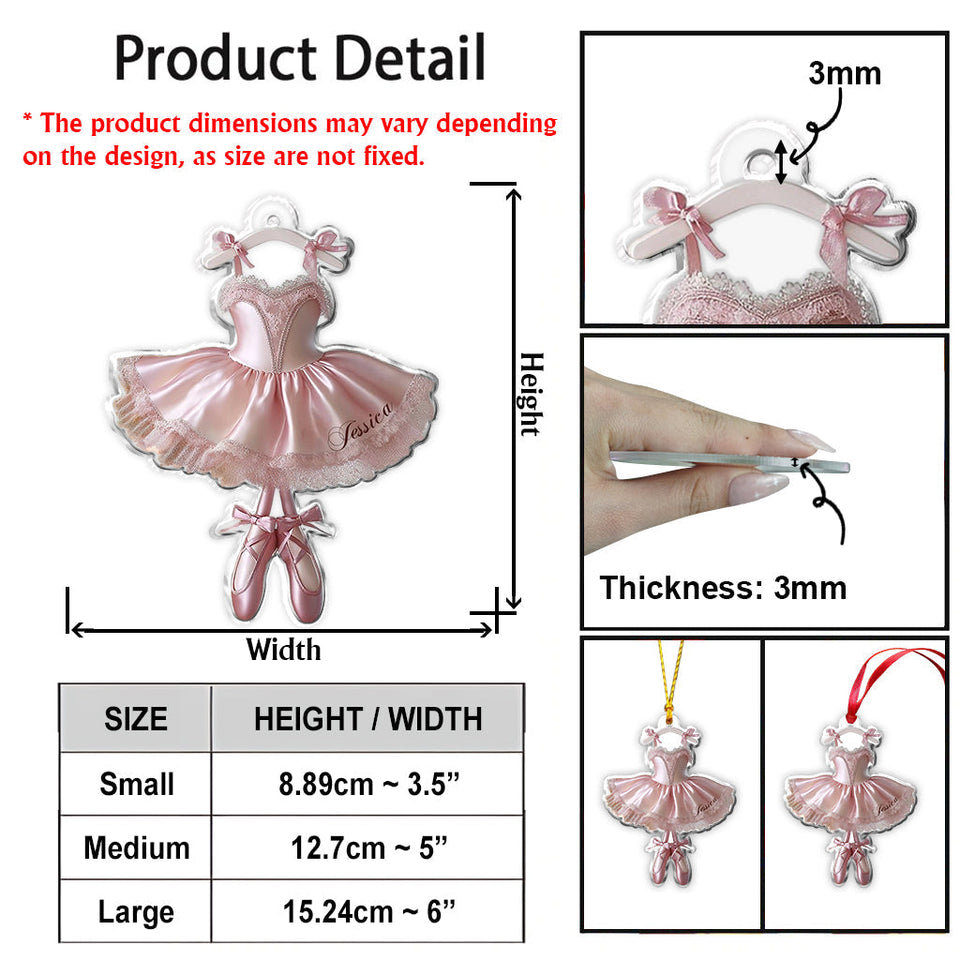 Perfect Gift For Ballet Lovers - Personalized Ballet Ornament
