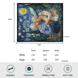Van Gogh Style - Personalized Couple Quilt