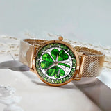 Shamrock St Patrick - Personalized Irish Women Hand Watch