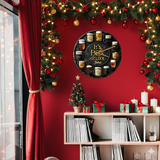 Christmas Beer O’Clock – Personalized Wall Clock Gift for Beer Lovers