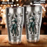 Gym Couple, Gym Gift For Him - Personalized Fitness Tumbler