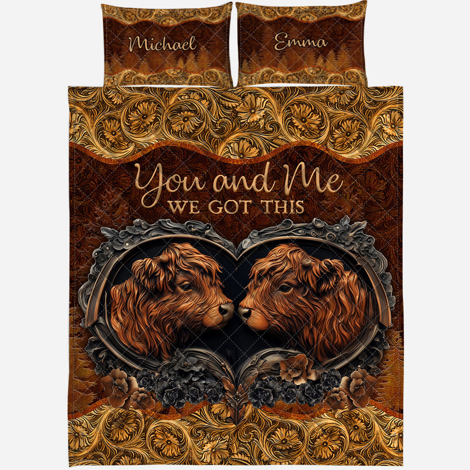 You & Me - Personalized Couple Quilt Set