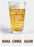 Gift For Dad Bob - Beer Lover - Personalized Beer Beer Glass