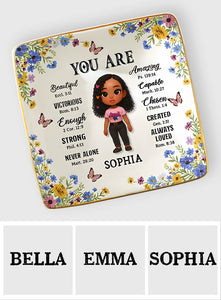 God Says You Are - Personalized Christian Fully Printed Jewelry Dish