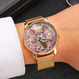Pink Glowing Elephant - Personalized Elephant Women Hand Watch