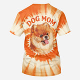 Tie Dye Style Shirt For Pet Owner - Personalized Dog All Over Shirt