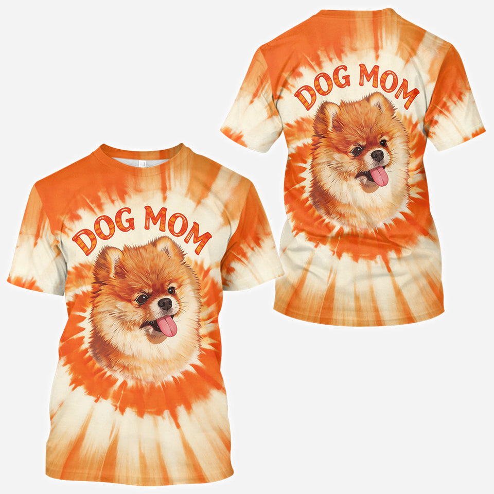 Tie Dye Style Shirt For Pet Owner - Personalized Dog All Over Shirt