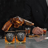 Honor Serve Protect - Personalized Police Officer Gun Decanter With Whiskey Glass