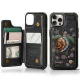 Turtle And The Sea - Personalized Turtle Wallet Phone Case
