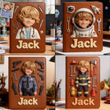Where Dreams Begin - Personalized Kid Leather Journal