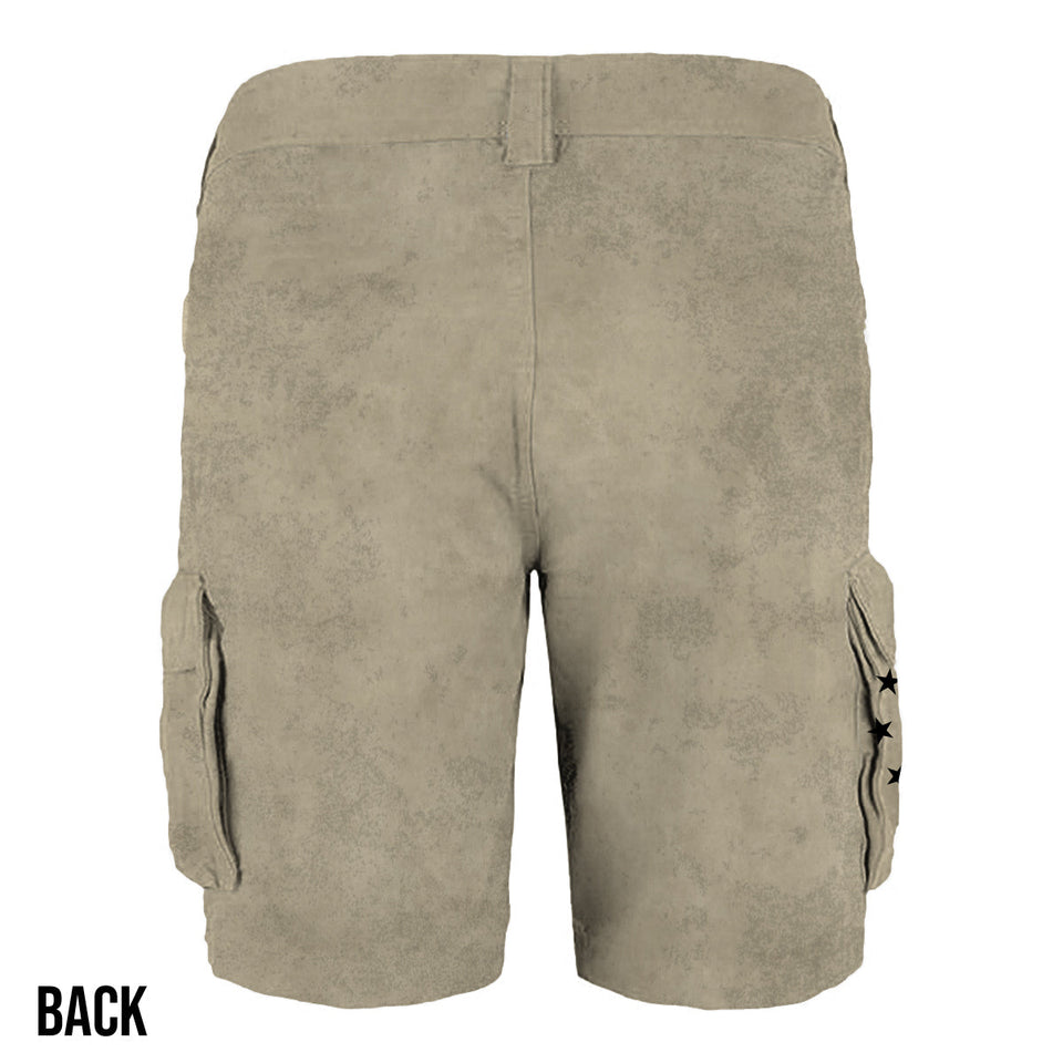 In God We Trust - Personalized Bald Eagle Cargo Shorts With Belt