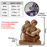 Our First Christmas as a Family - Personalized Family Custom Shaped Wood Plaque