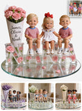 Custom Any Photo, Any Flower - Personalized Grandma Custom Shaped Acrylic Plaque