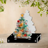 Merry Christmas - Personalized Family Paper Towel Holder