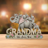 We Love You - Personalized Mother Custom Shaped Acrylic Plaque