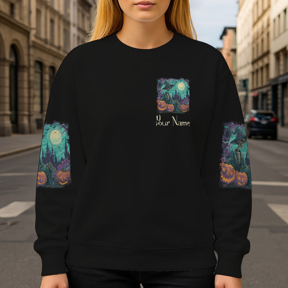 Town Of Halloween - Personalized Witch All Over Shirt