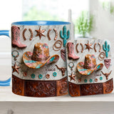 Strong Cowgirl - Personalized Cowgirl Accent Mug & Coaster
