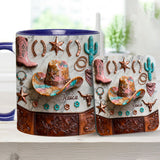 Strong Cowgirl - Personalized Cowgirl Accent Mug & Coaster