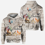 Life Is Better With Chickens - Personalized Chicken All Over Shirt