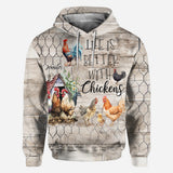 Life Is Better With Chickens - Personalized Chicken All Over Shirt