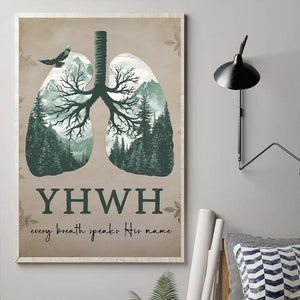 YHWH prononce son nom - Toile et affiche chrétiennes
