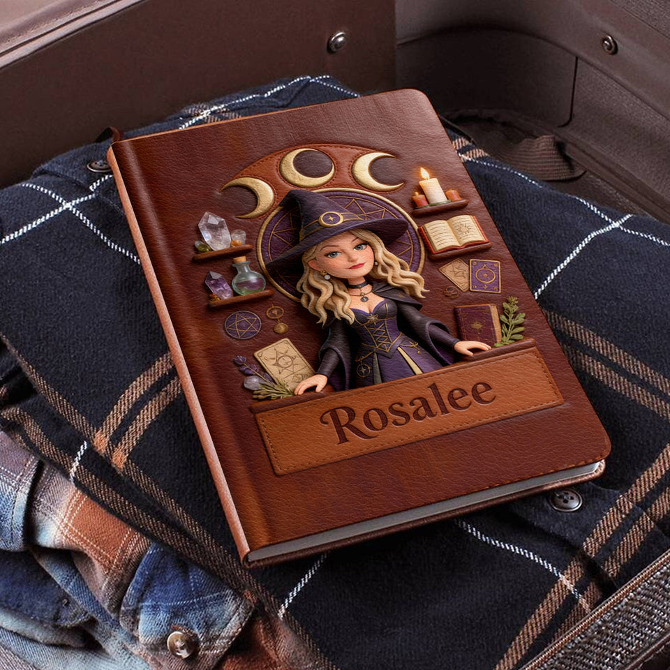 Magical Witch - Personalized Witch Leather Journal