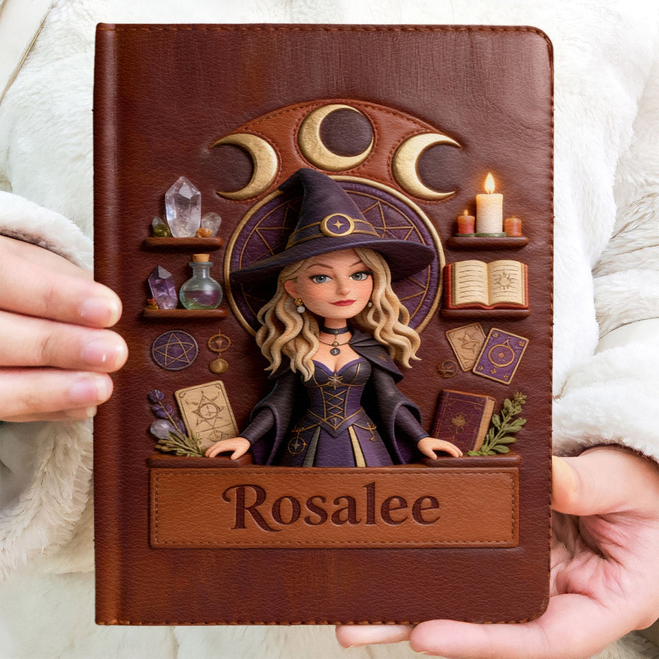 Magical Witch - Personalized Witch Leather Journal