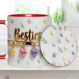 I Wish We Lived Closer Perfect Gift For Besties - Personalized Bestie Accent Mug & Coaster