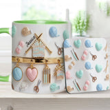 Love Crocheting / Knitting - Personalized Crocheting Accent Mug & Coaster