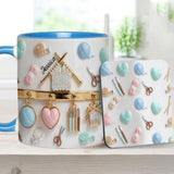 Love Crocheting / Knitting - Personalized Crocheting Accent Mug & Coaster
