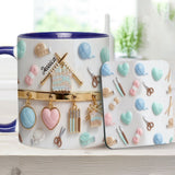 Love Crocheting / Knitting - Personalized Crocheting Accent Mug & Coaster