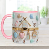 Love Crocheting / Knitting - Personalized Crocheting Accent Mug & Coaster