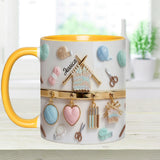 Love Crocheting / Knitting - Personalized Crocheting Accent Mug & Coaster