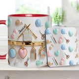Love Crocheting / Knitting - Personalized Crocheting Accent Mug & Coaster