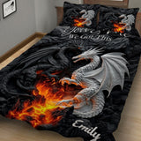 You And Me We Got This - Personalized Dragon Quilt Set