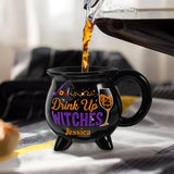 Drink Up Witches - Personalized Witch Cauldron Mug