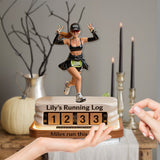 Miles This Year - Personalized Running Interchangeable Plaque